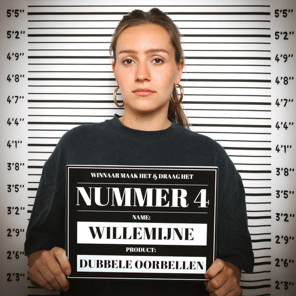 Gedraaide oorbellen 'WILLEMIJNE'