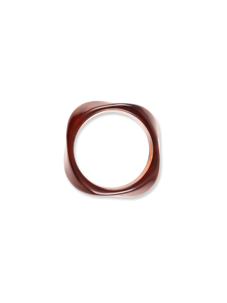 Resin armband bruin