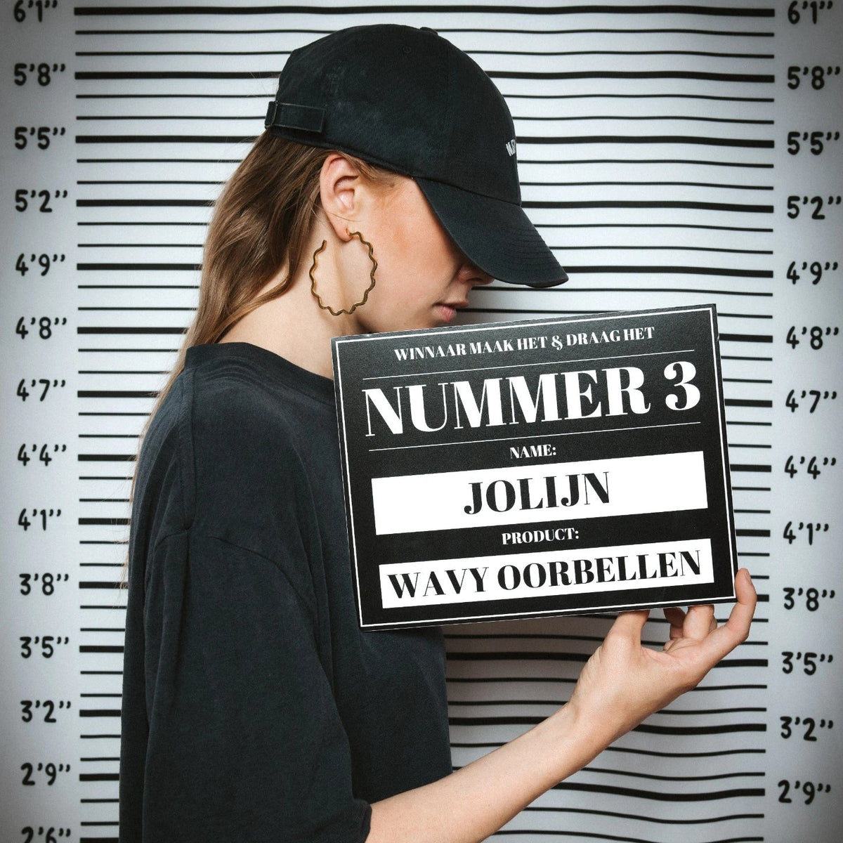 Wavey oorbellen 'JOLIJN'
