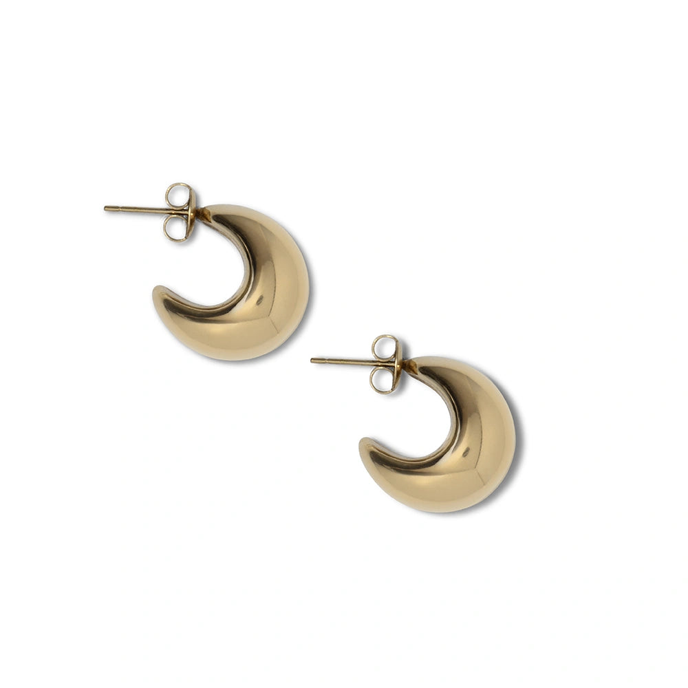 Halve maan oorbellen mini
