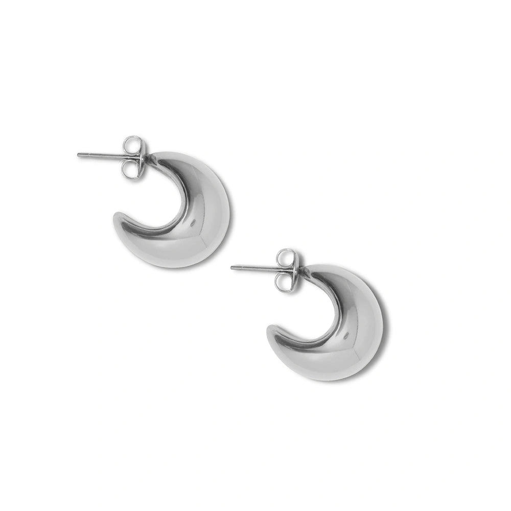 Halve maan oorbellen mini