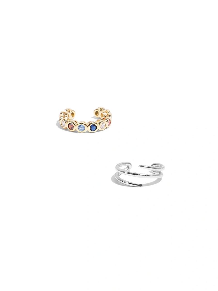 Earcuff basic + rainbow bundel