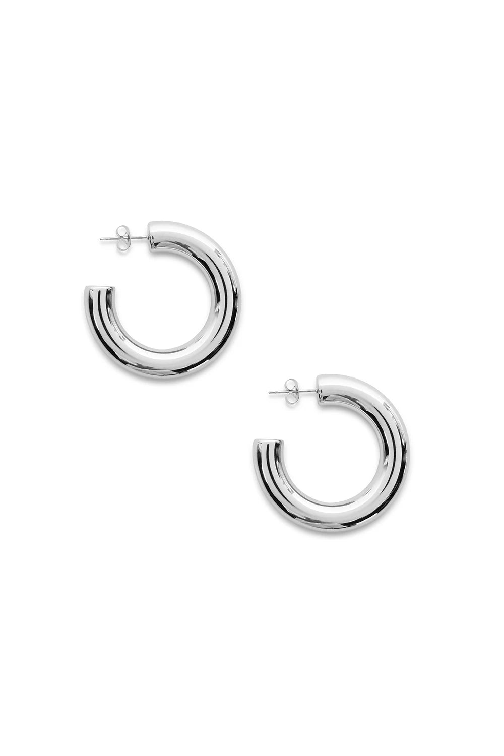 Open oorringen medium