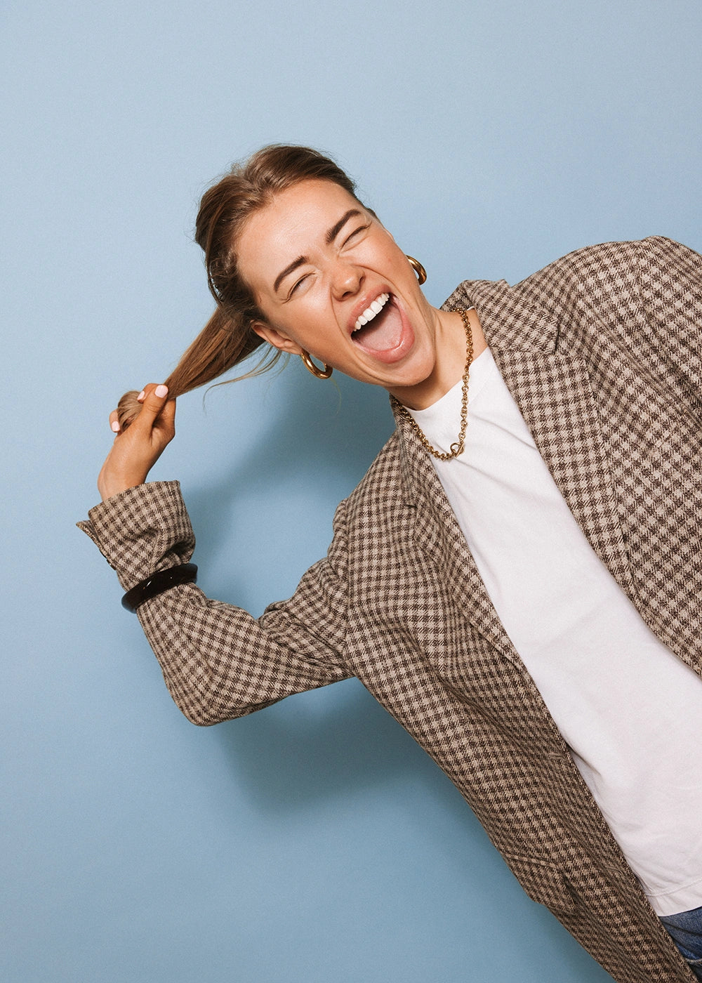 Open oorringen medium