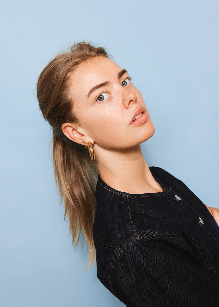 Star stud blauw