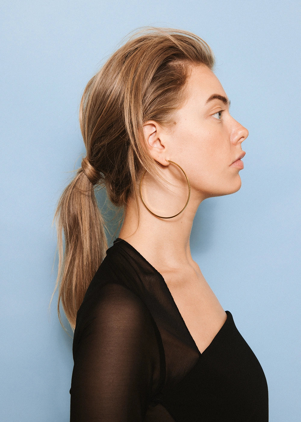 Basic oorringen extra groot