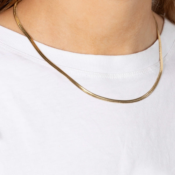 Platte schakelketting