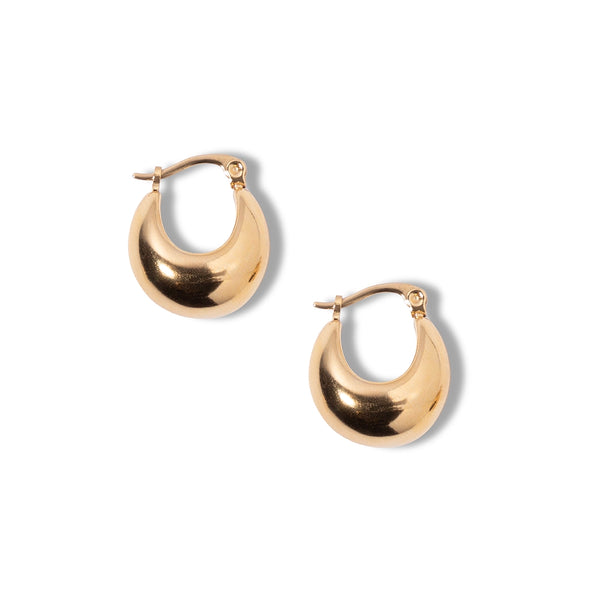 Halve maan oorbellen mini