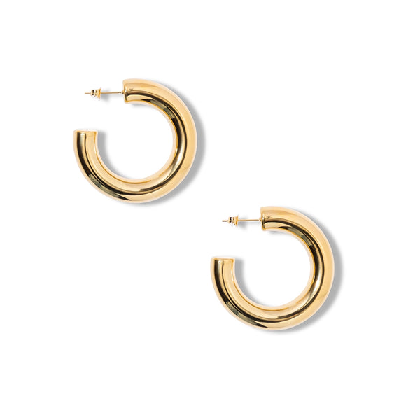 Open oorringen medium