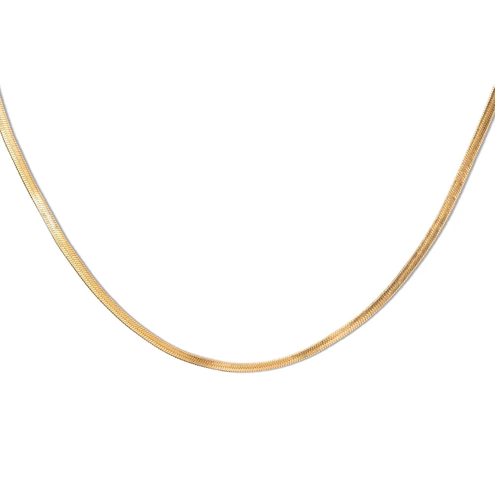 Platte schakelketting